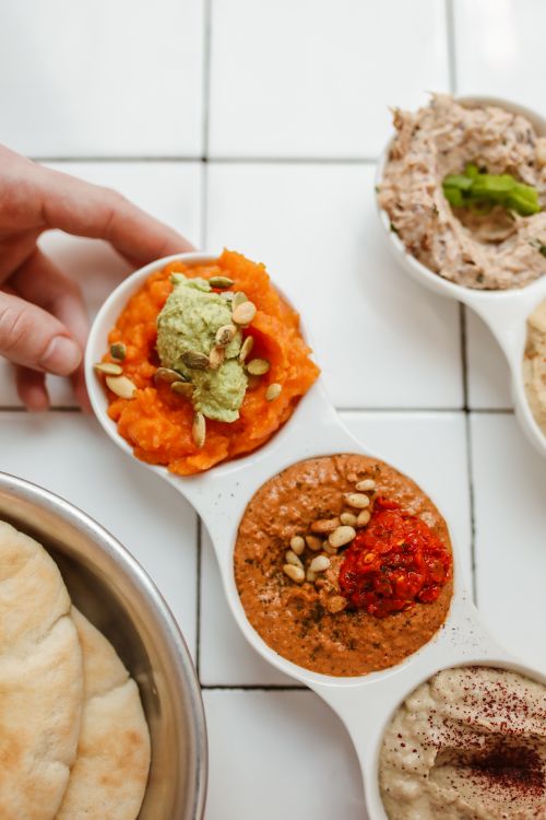 A Close-Up Shot of Various Dips · Free Stock Photo