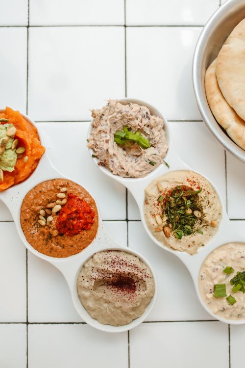 A Close-Up Shot of Various Dips · Free Stock Photo