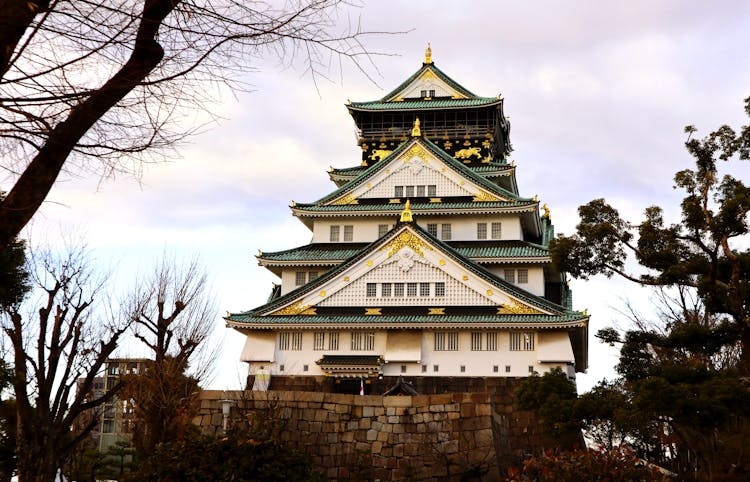 Palace In Osaka Castle Park, Japan