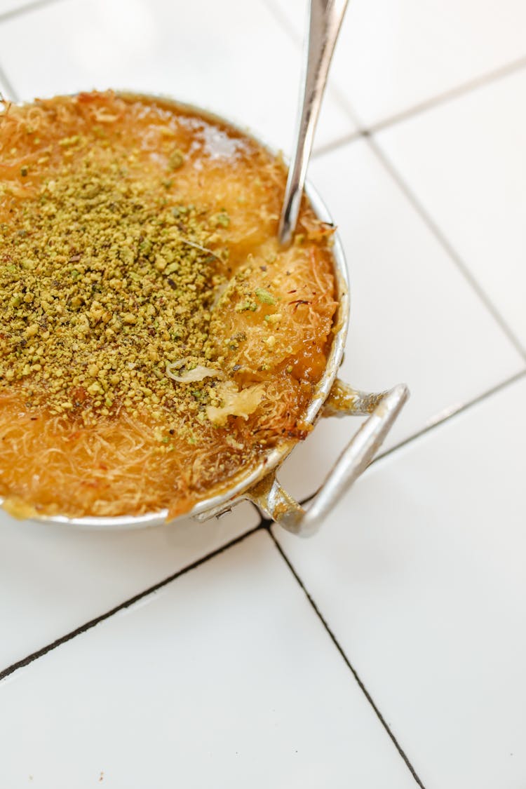  Knafeh In Stainless Steel Pot