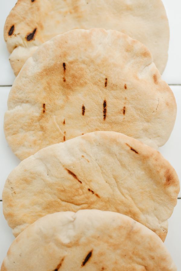 Pita Bread — traditional freshly baked Greek flatbread