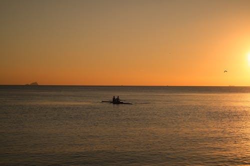 Günbatımı Sırasında Deniz Fotoğrafı