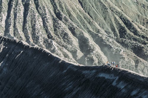 People on a Mountain Climbing Adventure