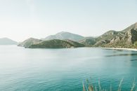 Hills Near the Body of Water