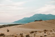 Brown Sand Near Body of Water