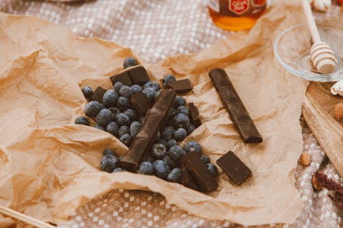 Ingyenes stockfotó Áfonya, csendélet, csokoládé témában