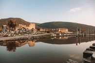 Ruins near Body of Water