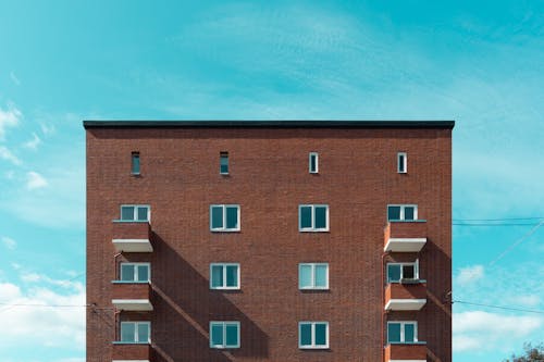 Facade of a Brick Building