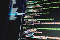 Monitor Displaying Lines of Code