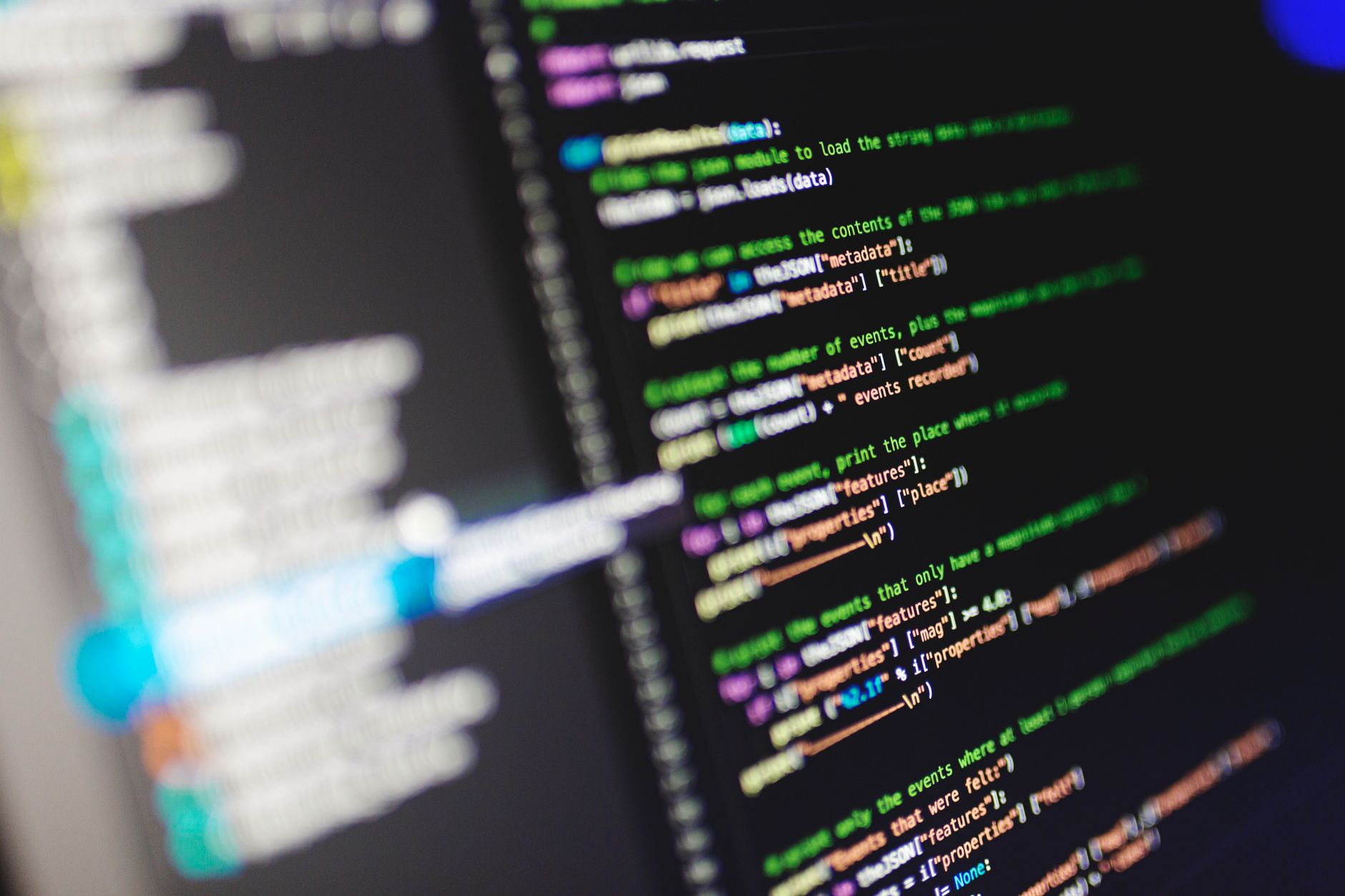 Code editor showing web performance optimization techniques