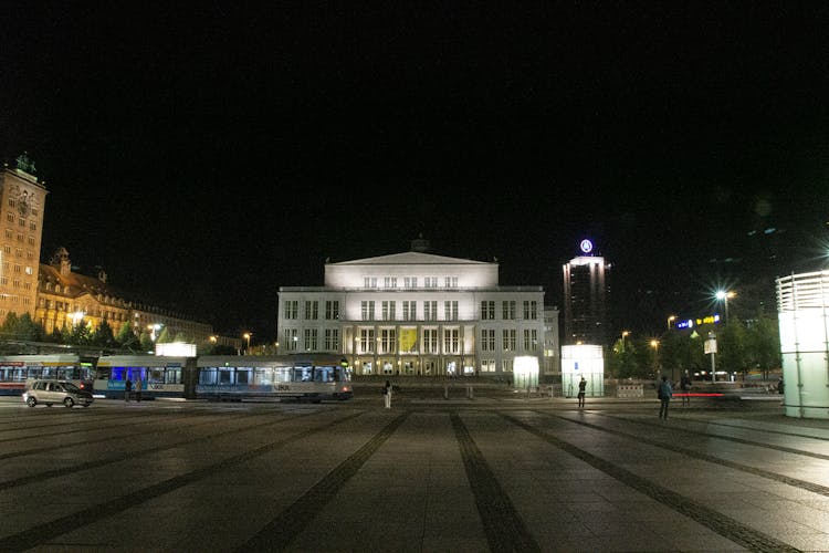 The Frontage Of The Leipzig Opera House