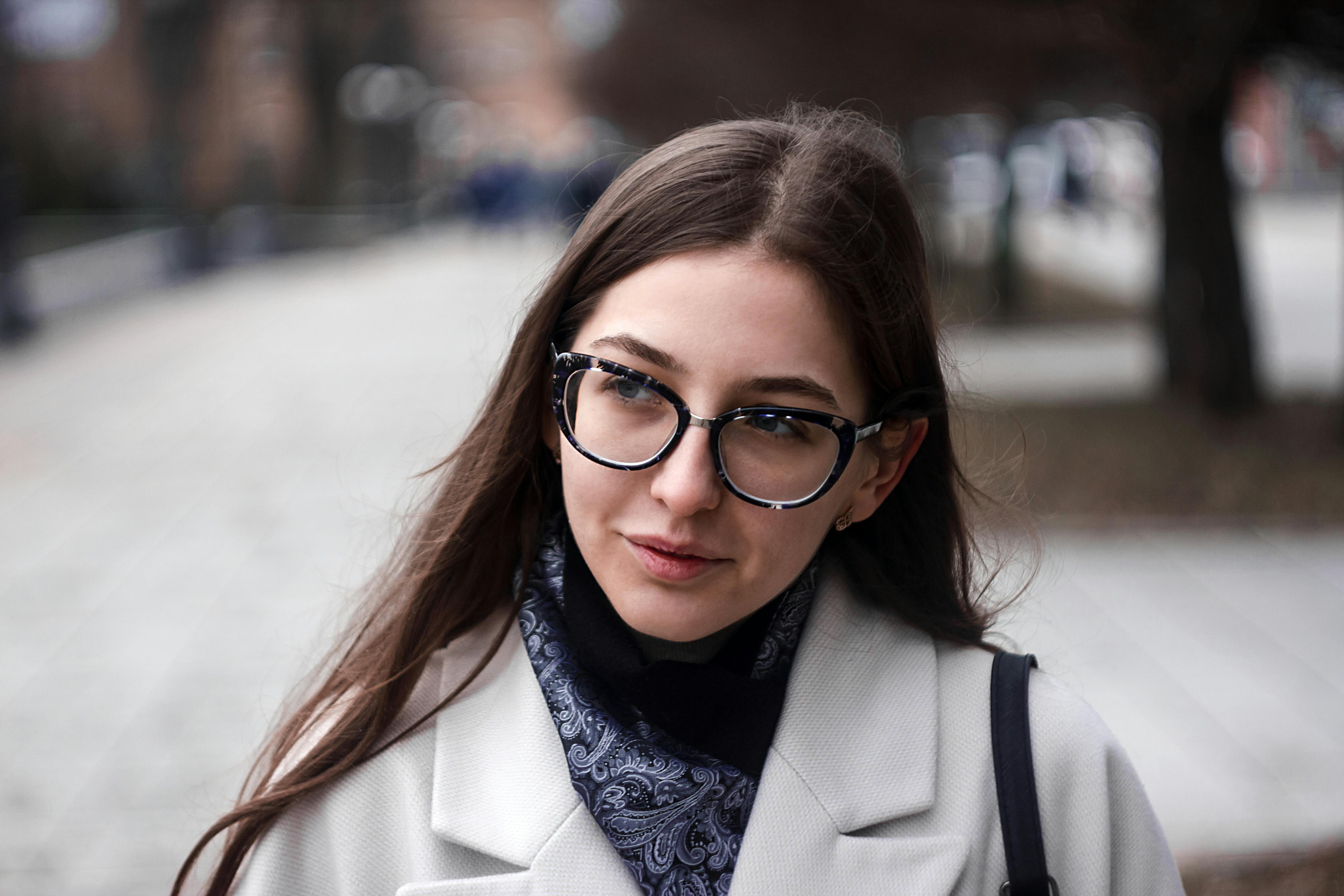 A Beautiful Model in Eyeglasses · Free Stock Photo