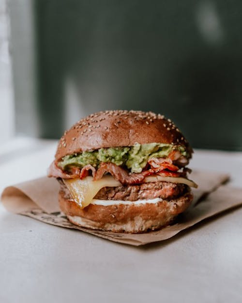 Close-up Photo of Tasty Hamburger