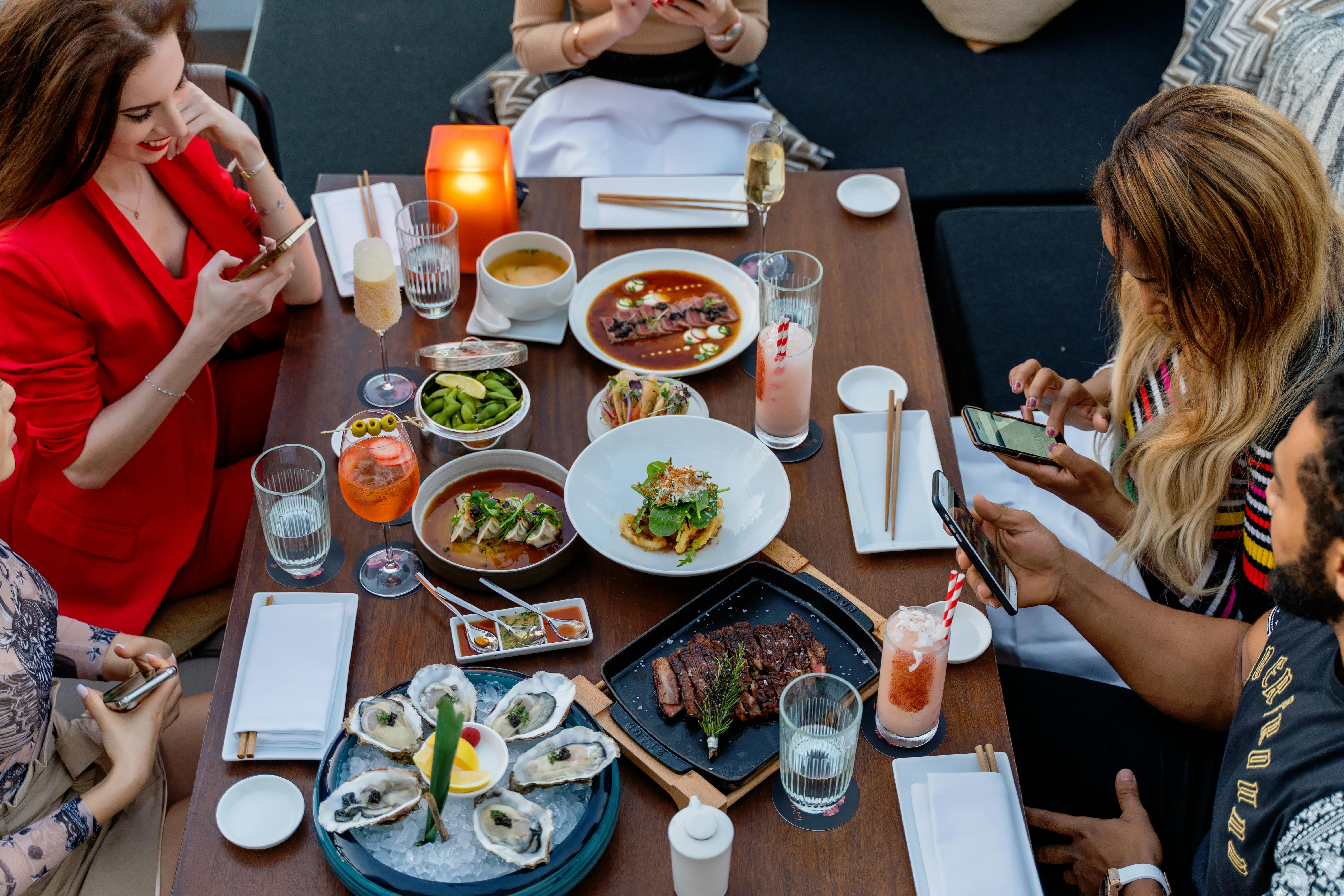 friends sitting at the table