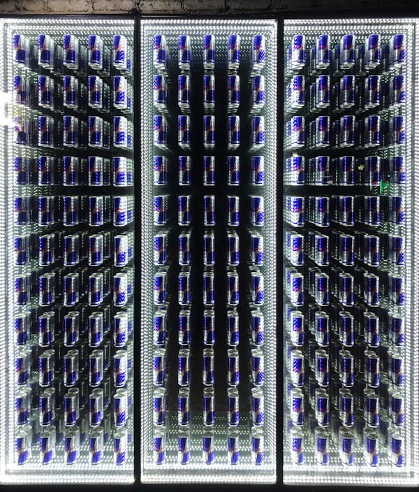 Photograph of Refrigerators with Cans