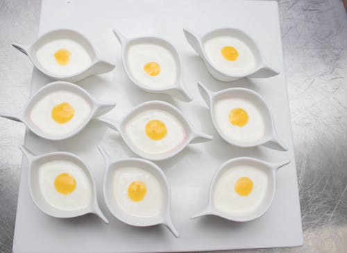 Foto stok gratis hidangan penutup, kreatif, kuning telur
