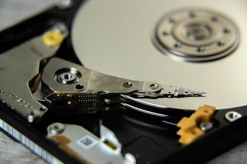 Inside An Open Hard Disk Drive