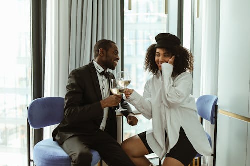 Happy Couple Having a Toast