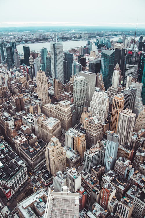 Free Aerial Photography of Buildings in the City Stock Photo