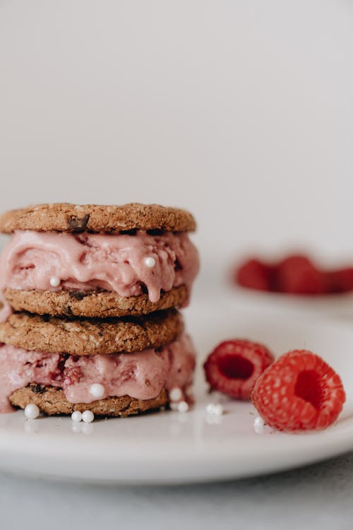 Základová fotografie zdarma na téma cookie sendvič, detail, jídlo