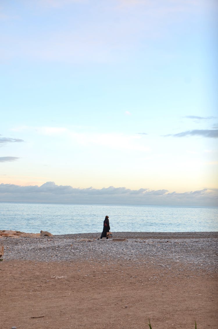 Person On Beachside