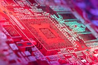 Bright microchip with red light