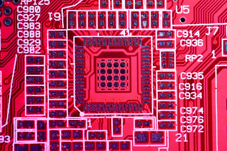 Modern Microchip Of Technical Device