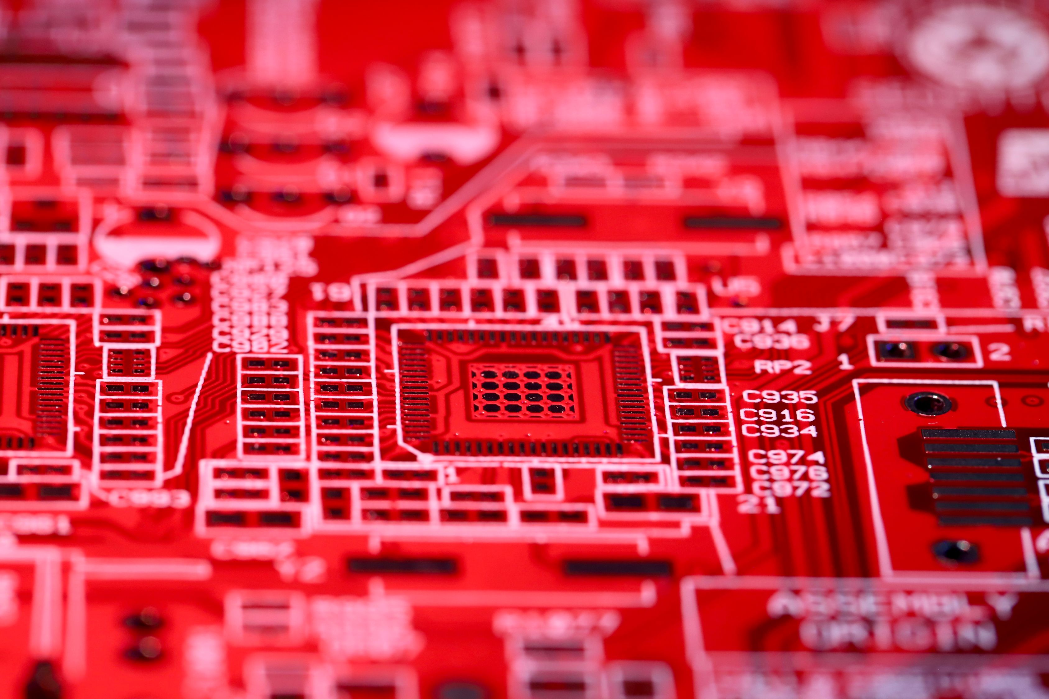 Electronic System With Electric Circuits Free Stock Photo electronic-system-with-electric-circuits-free-stock-photo