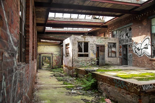Free Inside an Abandoned Building Stock Photo