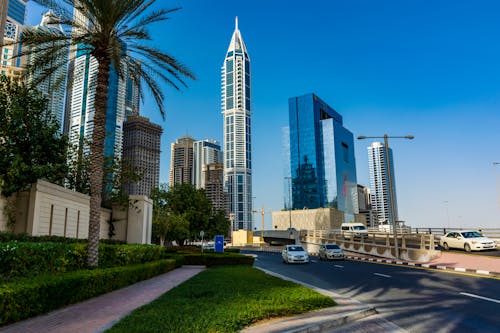 Free The 23 Marina Residential Building in Marina, Dubai, United Arab Emirates Under Blue Sky Stock Photo