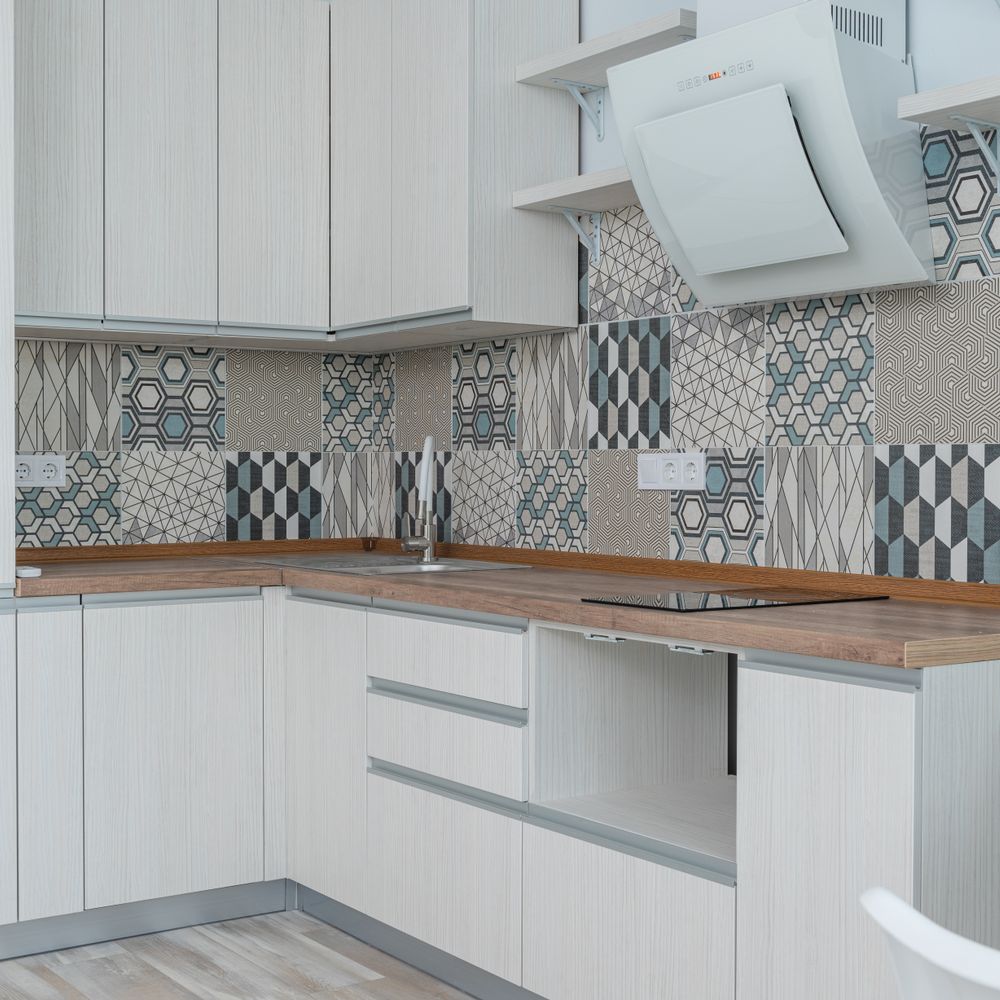 Kitchen Spraying in South Tottenham — surfaces prepped and cut in by hand