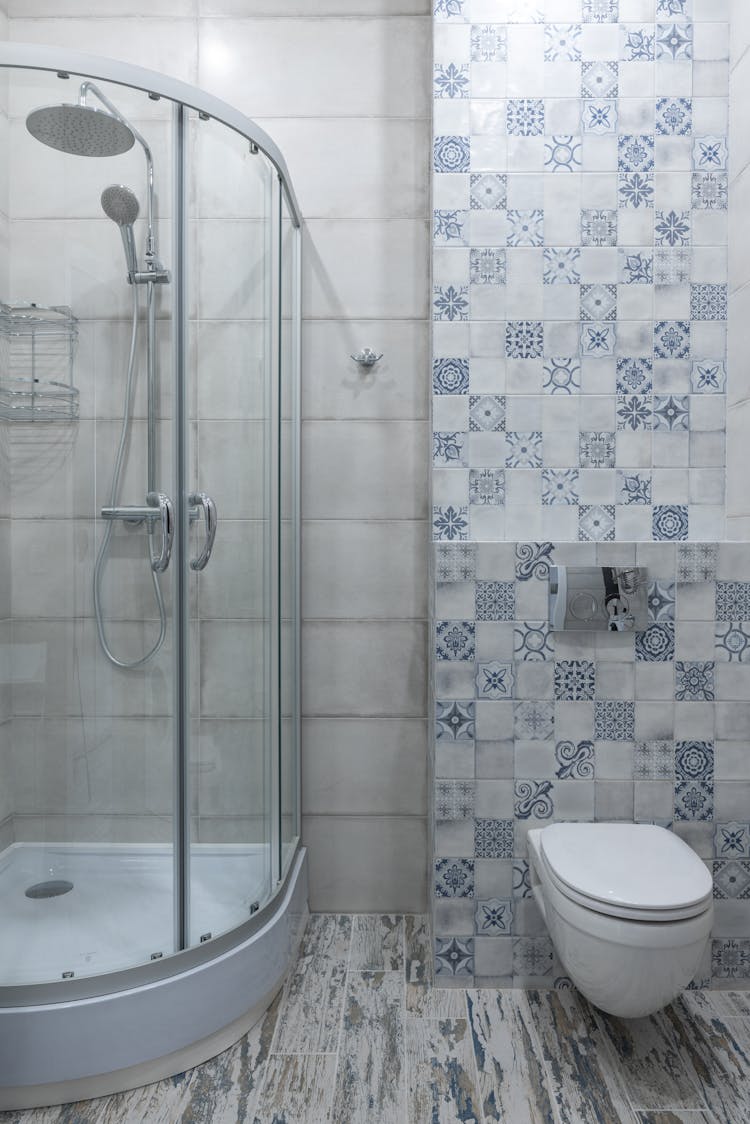 Bathroom With Glass Shower Cabin