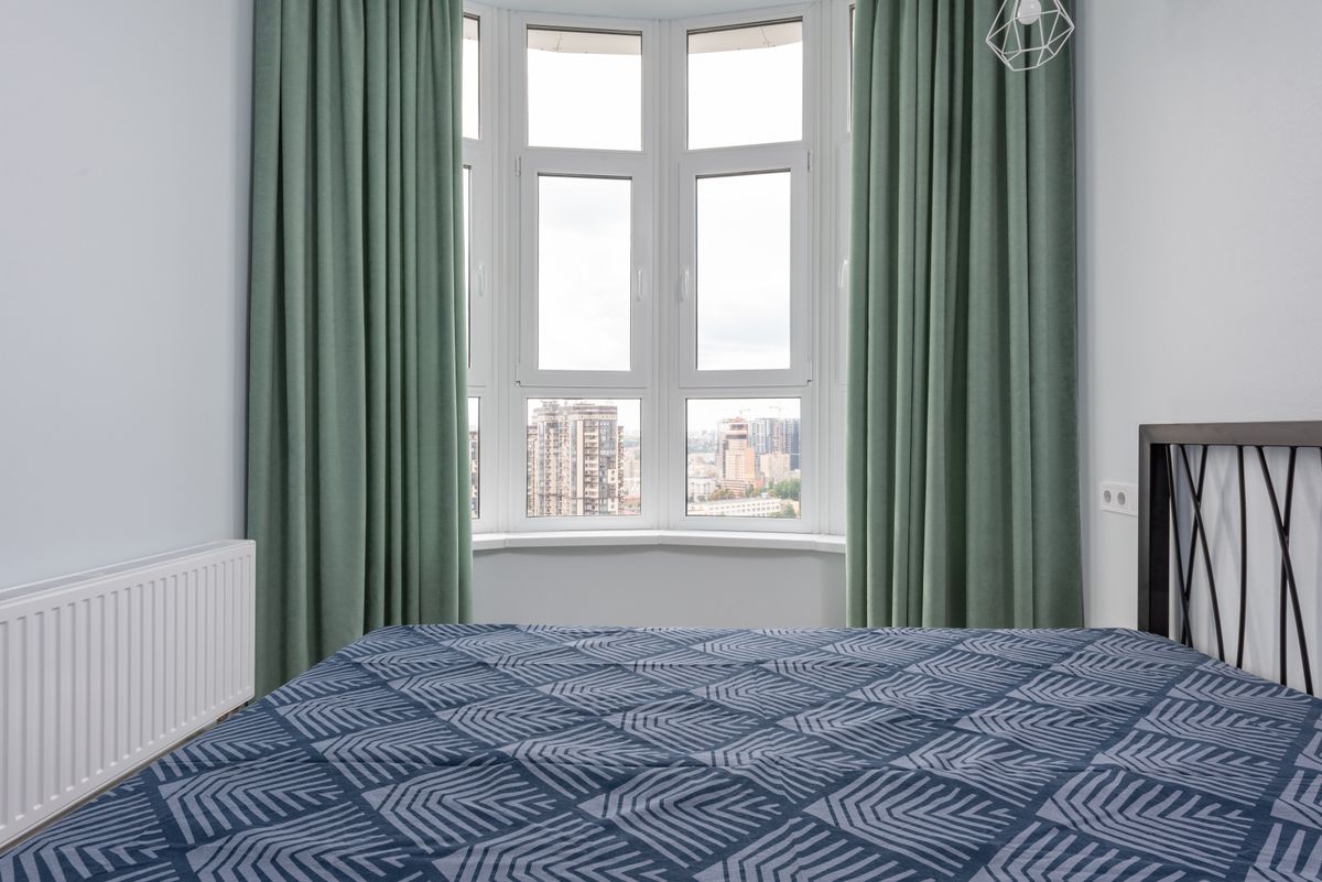 Farmhouse sage green bedroom