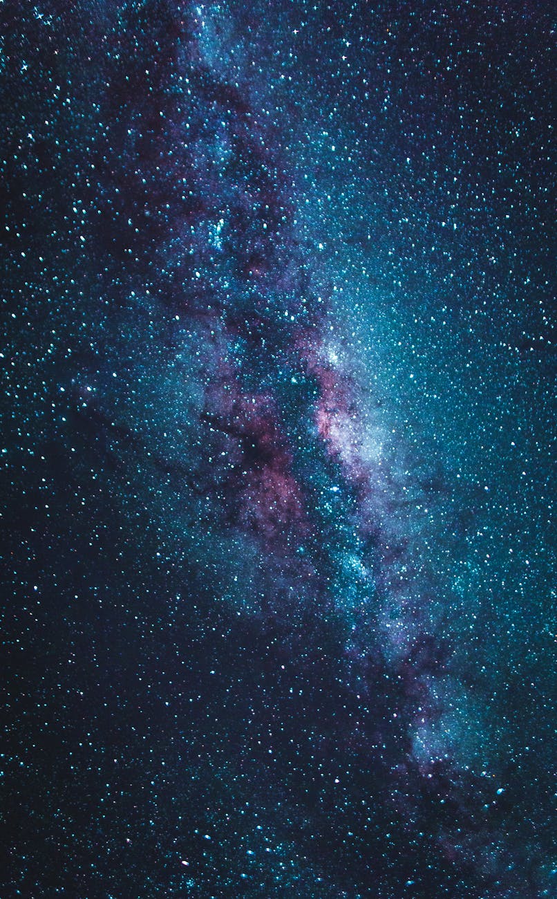 Blue and Black Starry Night Sky · Free Stock Photo