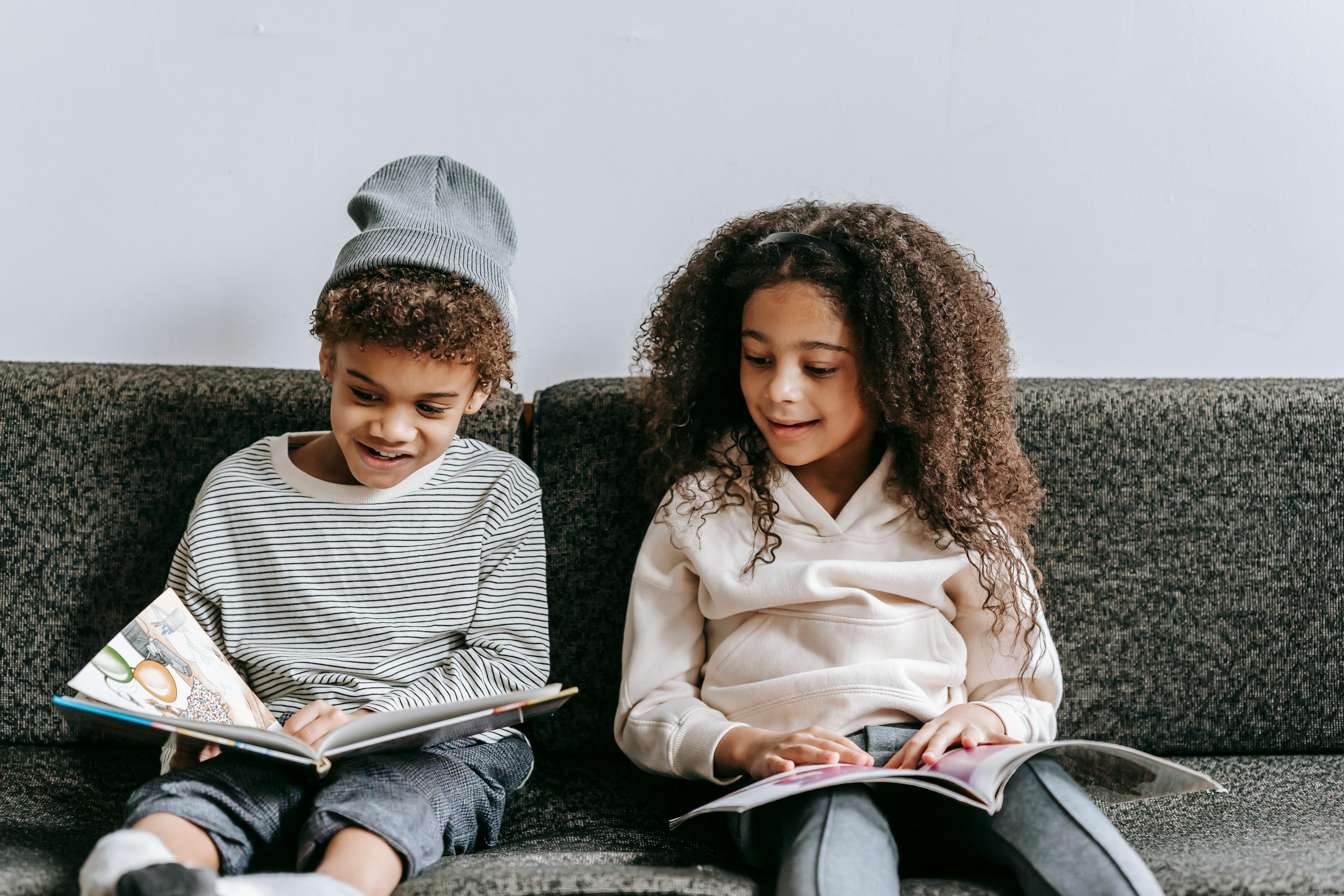 black students reading books