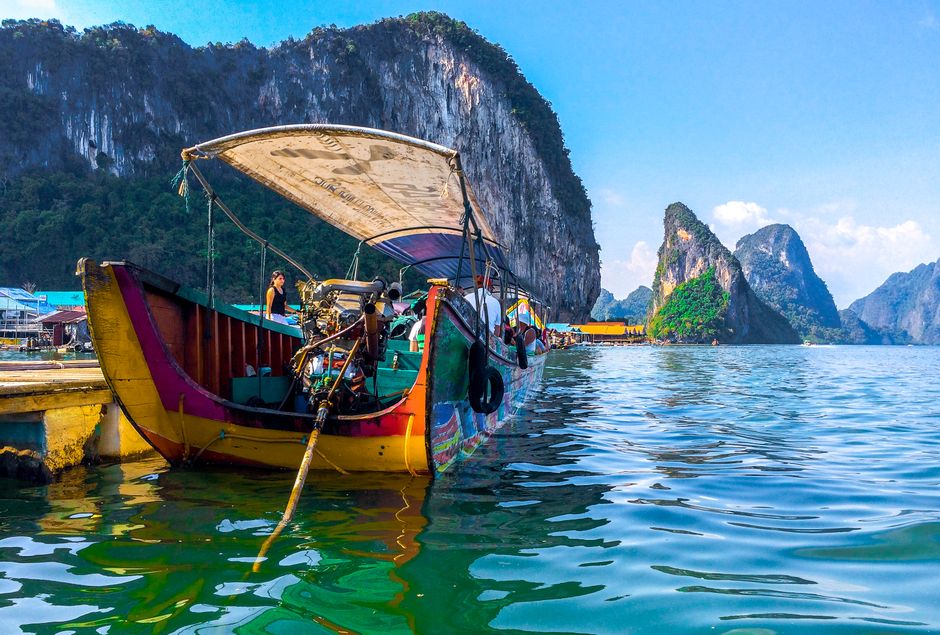 Excursion en longtail boat à Phang Nga (îles et grottes)