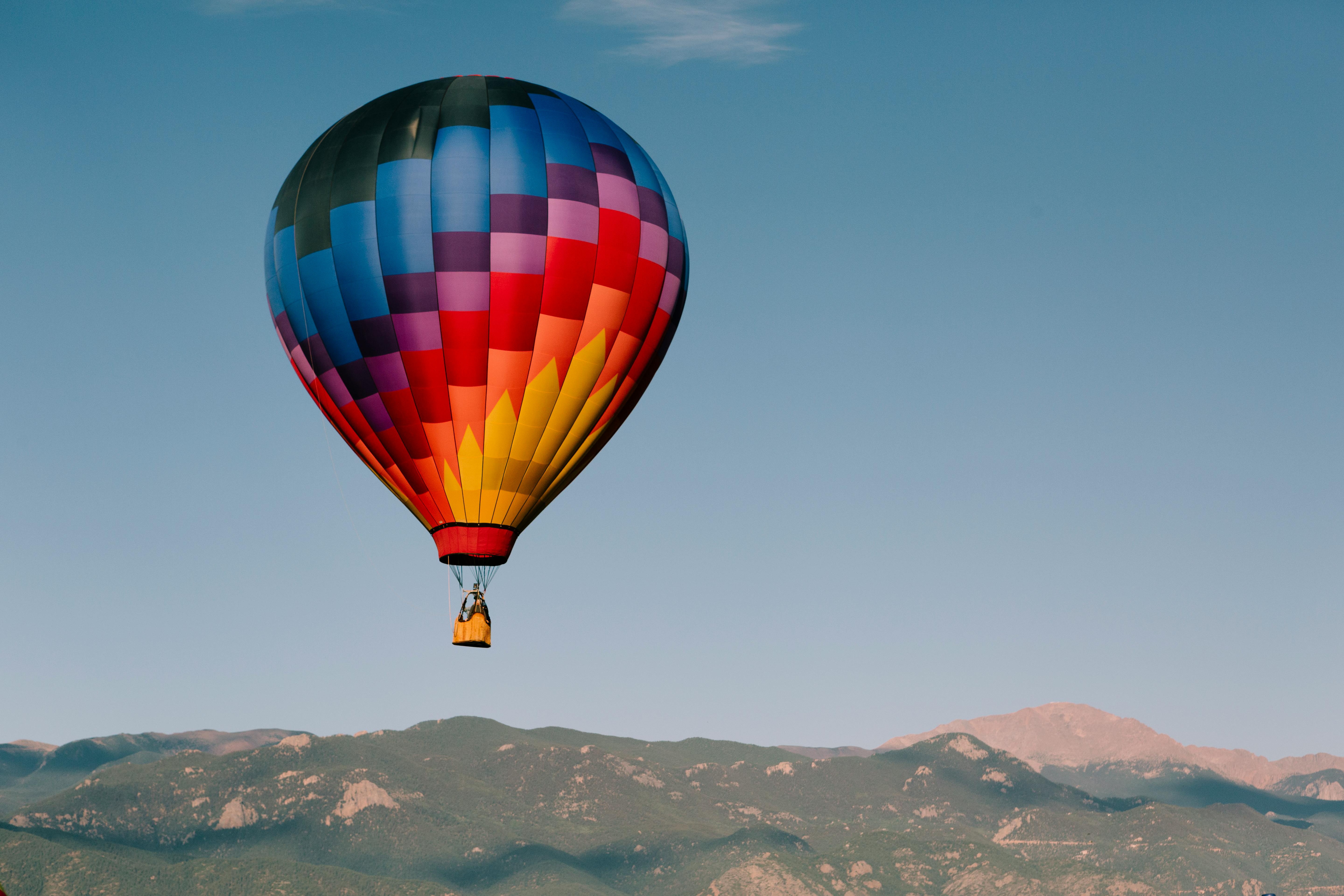 colorful hot air balloon