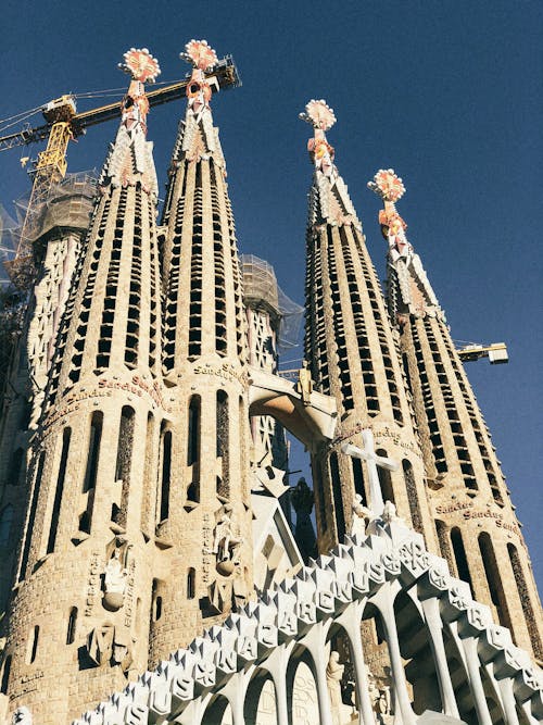 La Sagrada Familia Building Under Blue Sky