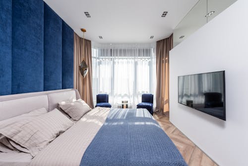 Imagine de stoc gratuită din acasă, albastru, apartament