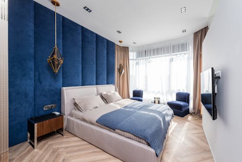 Imagine de stoc gratuită din acasă, albastru, apartament