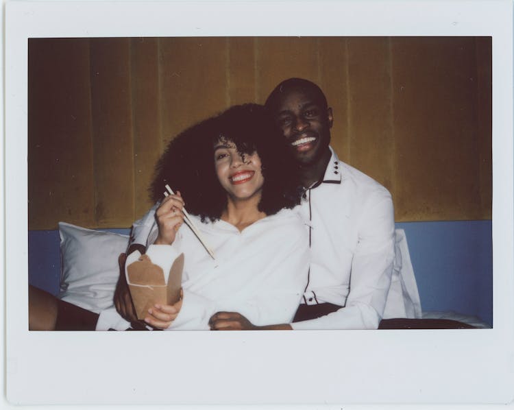 Polaroid Photo Of A Couple