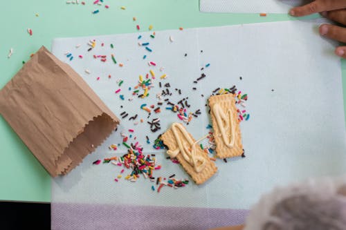 Imagine de stoc gratuită din acadele, alimente pe masă, biscuit