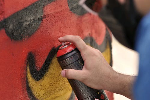 Close up of Making Graffiti