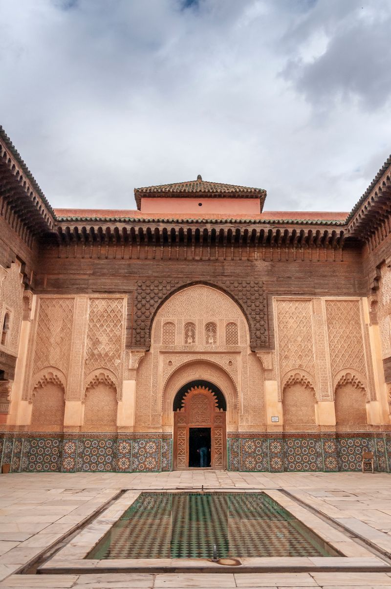 Mosque at sunset Marrakech Ramadan iftar
