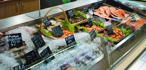 Foto profissional grátis de mercado de peixes, peixe