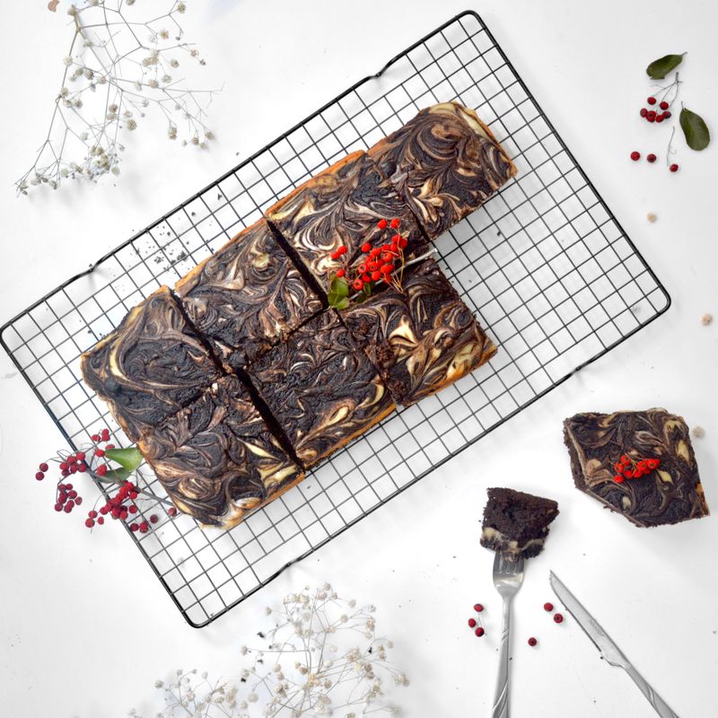 Cream Cheese Swirl Brownies