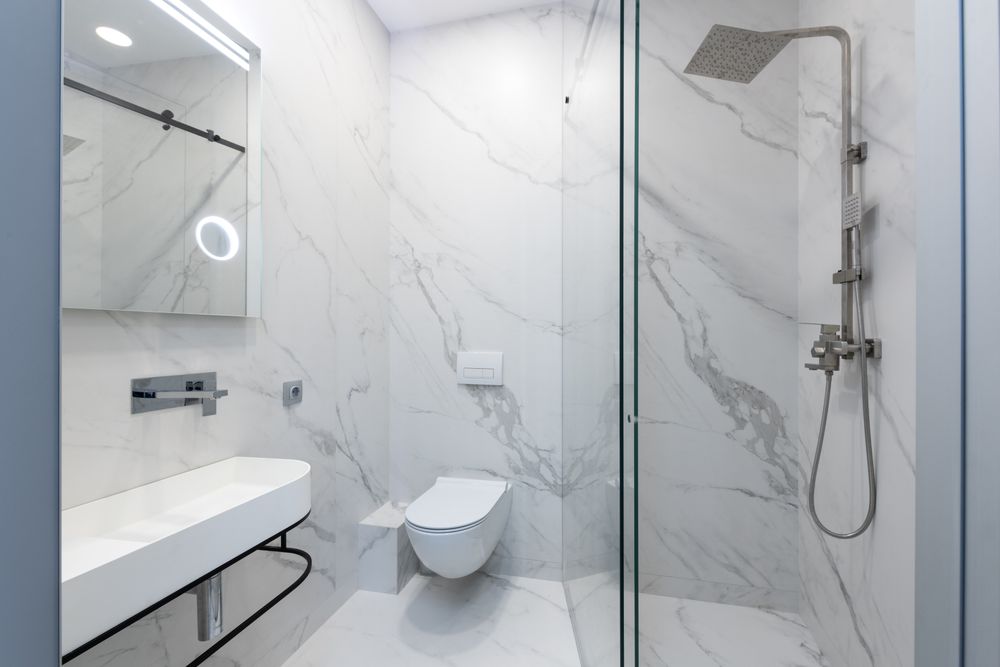 A modern bathroom renovated to a high standard by Home Plumbing Services