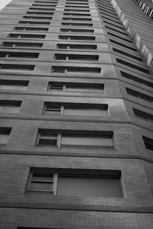 Low-Angle Shot of a High-Rise Block Building