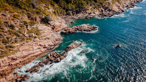 Бесплатное стоковое фото с Аэрофотосъемка, море, океан
