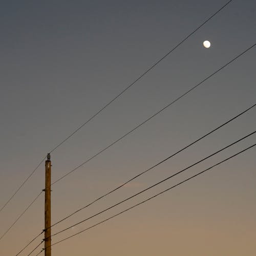 An Electric Post at Night